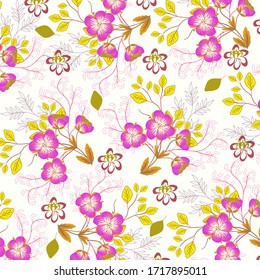  Abstract floral background. For printing on textiles, wrapping paper, postcards, notebooks and other purposes.                                                                                         
