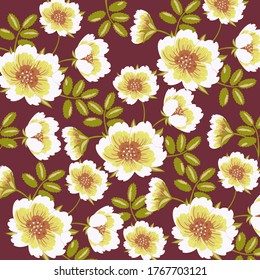  Abstract floral background. For printing on textiles, wrapping paper, postcards, notebooks and other purposes.                                                                                         