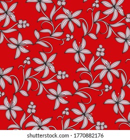  Abstract floral background. For printing on textiles, wrapping paper, postcards, notebooks and other purposes.                                                                                         