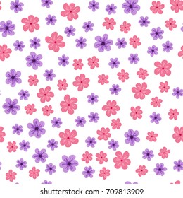 abstract floral background. For prints, greeting cards, invitations, wedding, birthday, party, Valentine's day. Seamless pattern. Vector illustration.