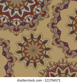Abstract floral background. Retro style