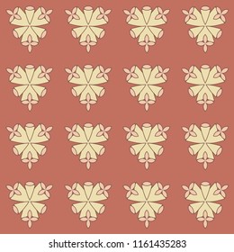 Abstract floral background. Seamless pattern. Fabric, surface design. Vector illustration.