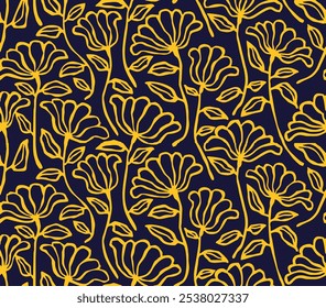 abstract floral background seamless pattern vector for decoraative purpose