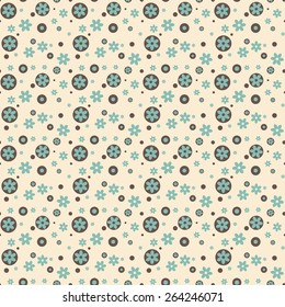 Abstract floral background. Seamless pattern. Vector.