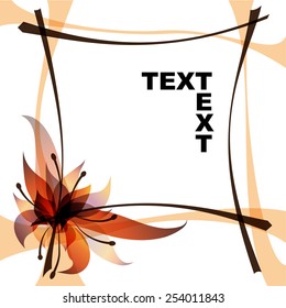 Abstract floral background with soft colors