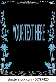 abstract floral background and space for any text