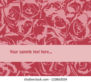 Abstract floral background with space for the text. Vector.