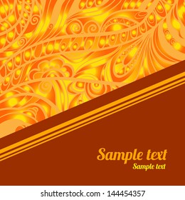Abstract floral background with space for text - vector