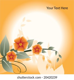 abstract floral background with space for text
