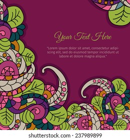 abstract floral background with space for text