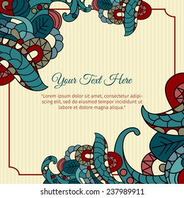 abstract floral background with space for text