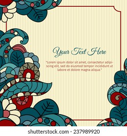 abstract floral background with space for text