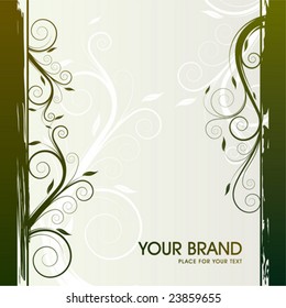 abstract floral background with space for text