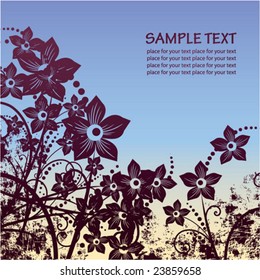 abstract floral background with space for text