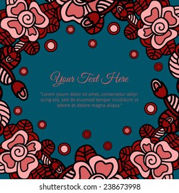 abstract floral background with space for text