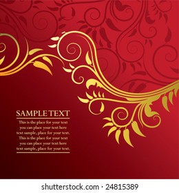 abstract floral background with space for text