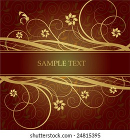abstract floral background with space for text