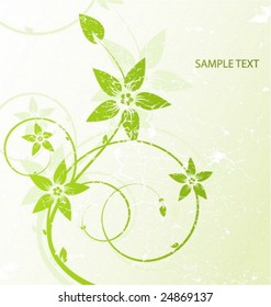 Abstract floral background with space for text