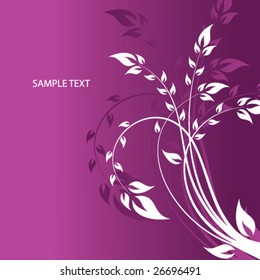 abstract floral background with space for text