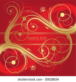 abstract floral background with space for text