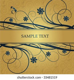 abstract floral background with space for text