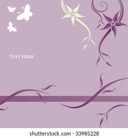 abstract floral background with space for text
