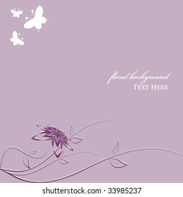 abstract floral background with space for text