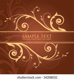 abstract floral background with space for text