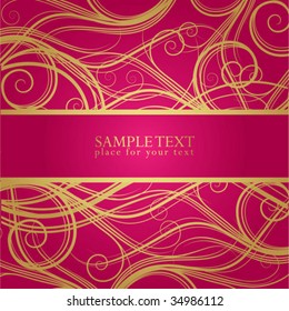 abstract floral background with space for text