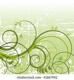 Abstract floral background with space for text