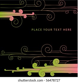 abstract floral background with space for text