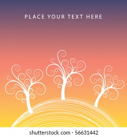 abstract floral background with space for text
