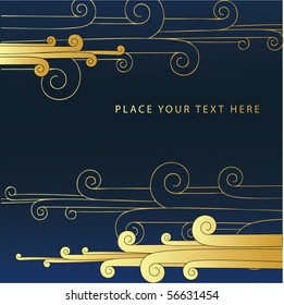 abstract floral background with space for text