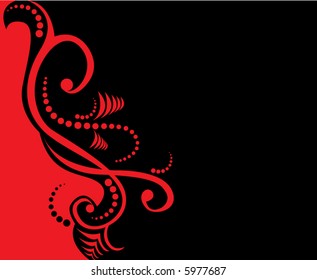 An abstract floral background with space for text