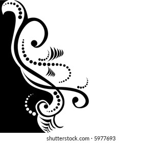 An abstract floral background with space for text