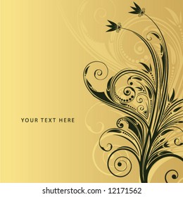 Abstract floral background with space for your text