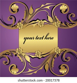 abstract floral background with space for your text