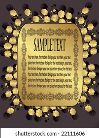 abstract floral background with space for your text