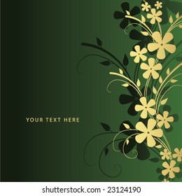 Abstract floral background with space for your text