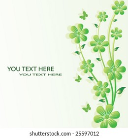 abstract floral background with space for your text