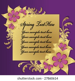 abstract floral background with space for your text