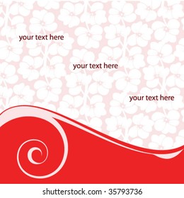abstract floral background with space for your text