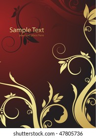 abstract floral background with space for your text