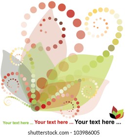 abstract floral background, spring vector illustration