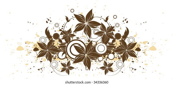 Abstract floral background. Suits well for design.