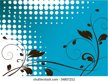 Abstract floral background. Suits well for design.