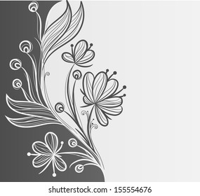 Abstract floral background or template