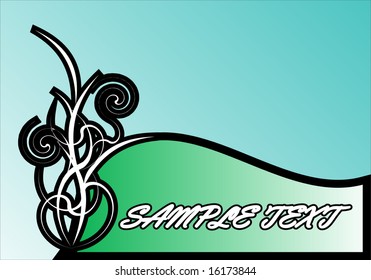 Abstract floral background template vector illustration