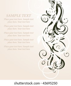 abstract floral background for text