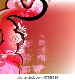 abstract floral background for text